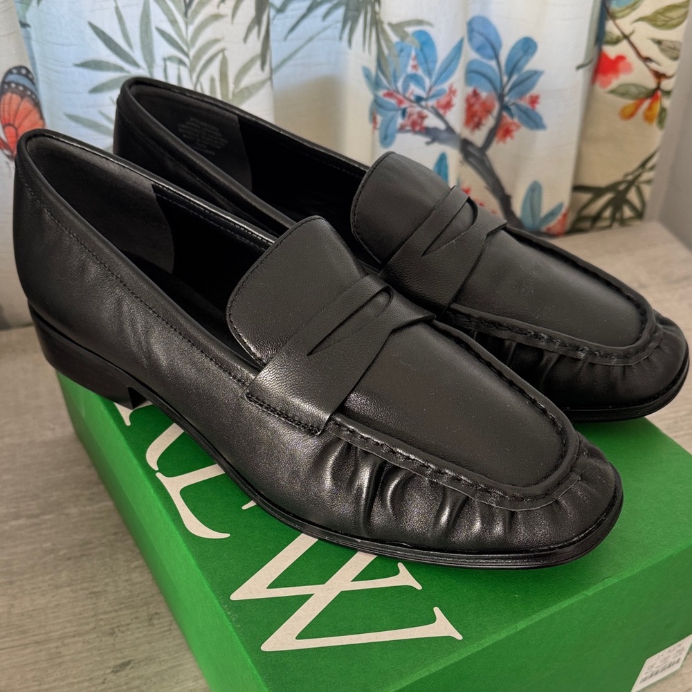 J. Crew Ruched soft Leather loafer